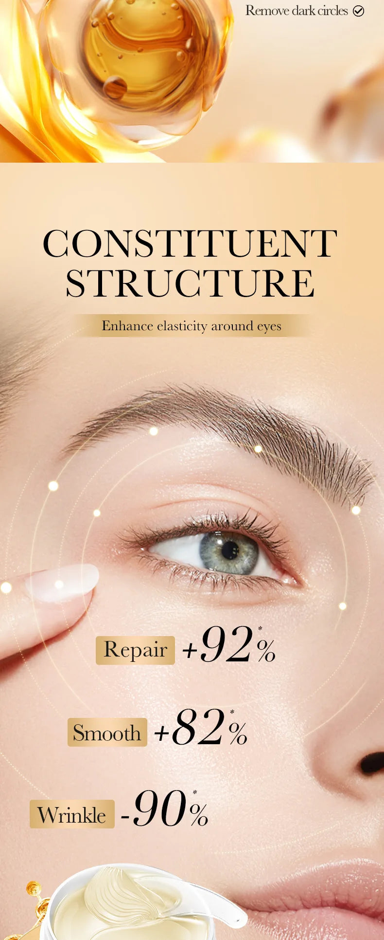 60pcs SADOER Crystal Collagen Eye Mask Anti Dark Circles Removal Eyes Bags Moisturizing Eyes Patches Eye Gel Masks Skin Care